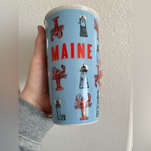 Starbucks Lobster lighthouse Maine Ceramic Tumbler VHTF